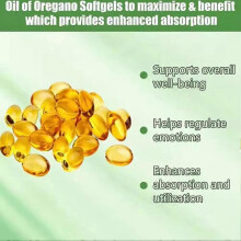 (5packs) Oil of Oregano Black seed oil 6000mg Nutrition Gels & Chews 180/300 Count