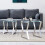 AINPECCA (Sliver Leg+Clear Class) Set of 2 Coffee tables 8
