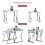 AINPECCA (Sliver Leg+Clear Class) Set of 2 Coffee tables 2