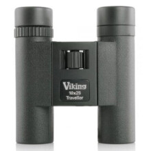 Viking Traveller 10 x 25 Compact Roof Prism Binocular Black (UK Stock)