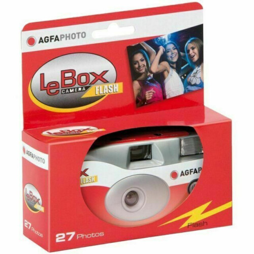 Agfa Le Box Disposable Single Use Flash Camera 27 Exp