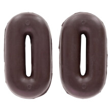 Oypla Coco Equestrian Brown Rubber Martingale Stops Pair