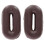 Oypla Oypla Coco Equestrian Brown Rubber Martingale Stops Pair 1