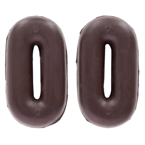 Oypla Oypla Coco Equestrian Brown Rubber Martingale Stops Pair