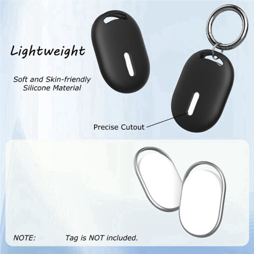 Compatible with  Tag Tracker Silicone Protective Case Waterproof Portable Anti-Lost Protective Sleeve with Ring Access E 2