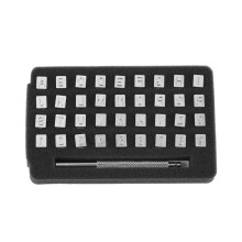 1 BoîTe de 36 Jeux D'Estampes de Lettres et Chiffres, Outils D'Estampage en MéTal pour PoinçOns D'Estampage en MéTal et en Bois 6MM