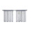 Sheer Curtains Set 2 Panels 76x92 cm 2