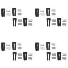 16 Set Plafondventilatorbladen Balanceerkit Ventilatorgewicht Balanceerkit Inclusief Balanceerclip en Zelfklevend Metaal 5GM Gewicht