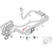 64218377783 Engine Water Pipe Inlet Water Hoses for 3' E46 316Ci 318Ci 318I M43 316I 1.6