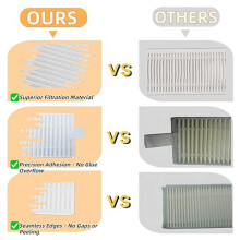 Replacement Parts for M210/M210S/M213 & OKP /K3/K4/K5, Filters, Side Brushes, Cleaning Tool Included