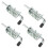 Spring Loaded  Pin, 4 Pack Heavy Duty Zinc Coated  Bolt Lock Spring Loaded  Locking Door Lock 1