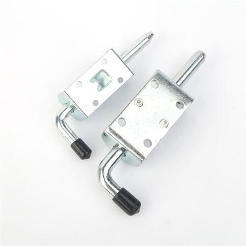 Spring Loaded  Pin, 4 Pack Heavy Duty Zinc Coated  Bolt Lock Spring Loaded  Locking Door Lock 1
