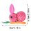 Easter Bunny Carrot Hairpin for Girls Spring Easter 3