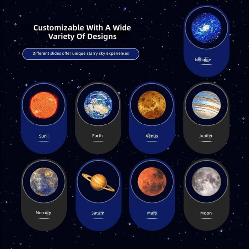 Interactives Universe Night Lamp Projectors Moons Planet Nebulaes Via USB Connection for Ceiling Mapping Starhouse