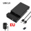 Hard Disk Enclosure External HDD Case for  2.5 3.5 Inch SSD Hard Drive Box USB 3.0 Hard Disk Case Adapter EU Plug 6
