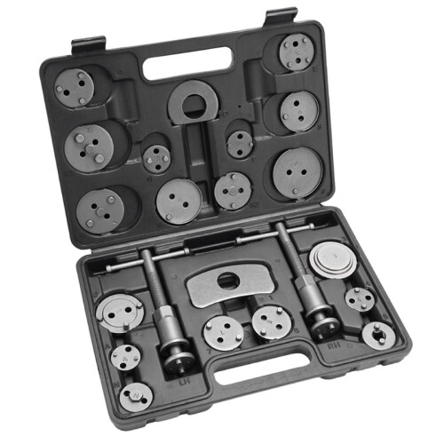 22pcs Disc Brake Caliper Compression Wind Back Tool Kit, Heavy Duty Brake Piston Caliper Compression Tool for Brake Pad