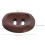 Brown Wood Coat Buttons Two-Hole 10 pcs 6