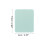 Women's Square Compact Cosmetic Mirror - Green Plastic, 1 Pc 2