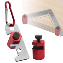 Stair Gauges for Framing Square with Holder and Carabiner