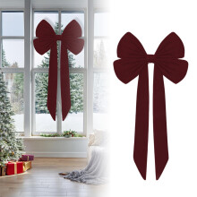 Large Velvet Christmas Bows for Tree Topper, Wreath, Door