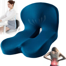 L-Shaped Memory Foam Seat Cushion with Lumbar Support 1 Pack