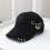 Unisex Baseball Cap Metallic Ring Chain Summer Trucker Hat 1