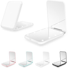 LED Lighted Makeup Mirror Battery Powered 1X/2X Portable