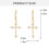 CZ Cross Drop Earrings Zircon Embellished Hoop 3