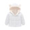 Kids Hooded Puffer Jacket White Size 100 3