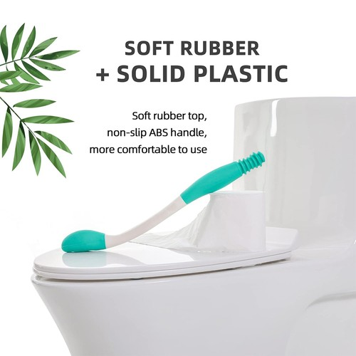 15.5'' Long Handled Bottom Toilet Self Wipe Aid Wiper Easy Tissue W/Long Handle 1