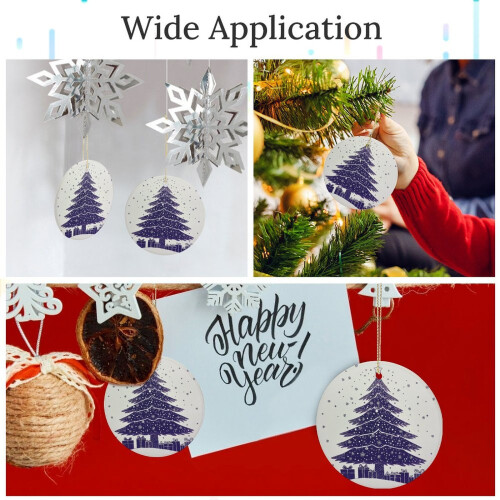 Purple Ceramic Christmas Tree Ornament 2