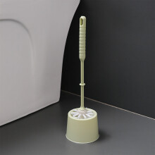 Toilet Brush with Ergonomic Handle and Drainage Base