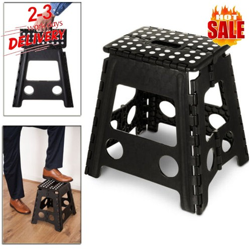 Folding Step Stool Plastic Heavy Duty Multi Purpose Easy Foldable Home Kitchen 1