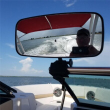 Marine Rear View Mirrors for Boat Marine Mirrors for Surfing Large Water Ski Rear View Boat Mirrors Boat Clamp Mirror