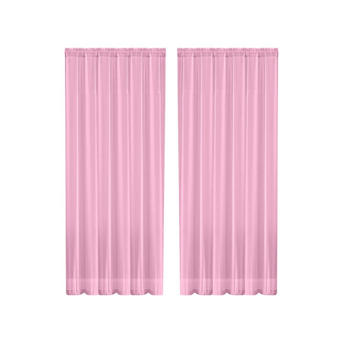 Translucent Voile Curtains 52x84 in Double Rod Pocket 1 2
