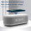 Digital Alarm Clock Bedside Temperature Night Mode With Wireless Charging Area 2