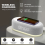 Digital Alarm Clock Bedside Temperature Night Mode With Wireless Charging Area 4
