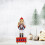 ULTNICE Wooden Nutcracker Music Box Decor 4.5 Inches 8