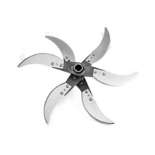 Household Farming Grass Shredder Knife Blades, Adjustable Diameter Vegetable Shredder Set with 12 Mounting Holes