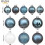 Christmas Ball Ornaments Set Stone Blue 86-Pc 3