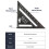 Triangle Ruler Aluminium Alloy 7 Inch Carpenter Square 8
