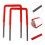 Plastic Carbon Steel Climbing Ladder 2 pcs 6
