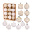 Christmas Tree Ornaments White Shatterproof 12 PCS 1