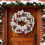 Handmade Christmas Wreath Ginkgo Snowflakes White Cedar 1