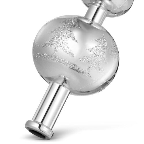 Plastic Christmas Tree Topper Silver Star 1 Piece 9.1 x 2.4 2