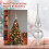Plastic Christmas Tree Topper Silver Star 1 Piece 9.1 x 2.4 6