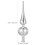 Plastic Christmas Tree Topper Silver Star 1 Piece 9.1 x 2.4 8