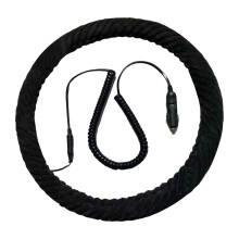 Heated Steering Wheel Cover 12V Universal Spring Cord Design