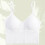 Wireless Seamless Sports Bra White 1
