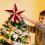 Velvet Glitter Star Christmas Tree Topper Red Silver 2